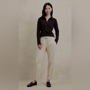 Banana Republic Cream Pull-On Pants